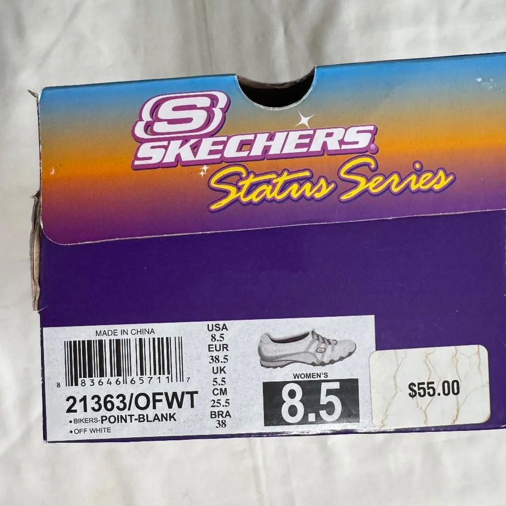 Skechers Women's 8.5 off white Point-Blank NWT - Picture 9 of 11